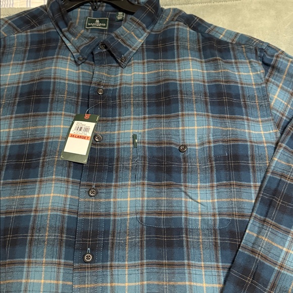 G.H. Bass & Co. Blue and Green Plaid Shirt - Picture 4 of 6
